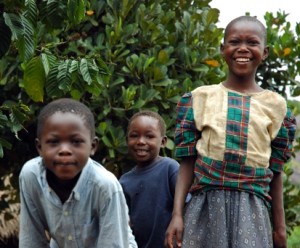 Children on the Road in Jinja